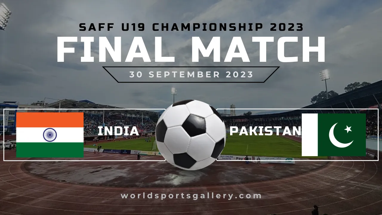 India vs Pakistan match in SAFF u19 Championship 2023 Final